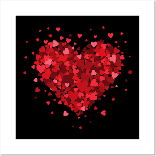 Love Heart Valentine's Day Matching Outfit Posters and Art